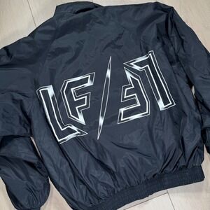 LF The Brand Black Jacket Windbreaker‎ Full Zip Track Jacket Sportswear Mens Sm